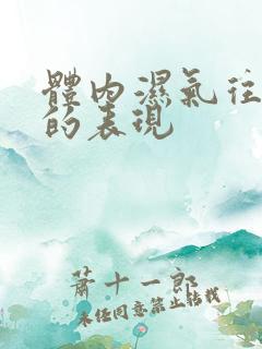 体内湿气往出排的表现