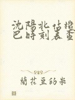 沈阳北站机场大巴时刻表查询