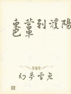 东营到濮阳的大巴车