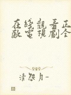 在线观看正者无敌电视剧全集