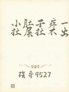 小肚子疼一直想拉屎拉不出来