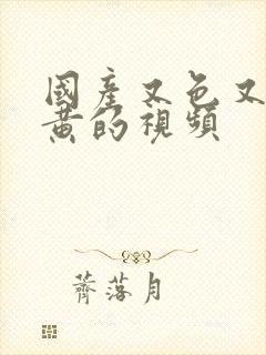 国产又色又爽又黄的视频