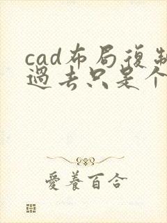 cad布局复制过去只是个图框