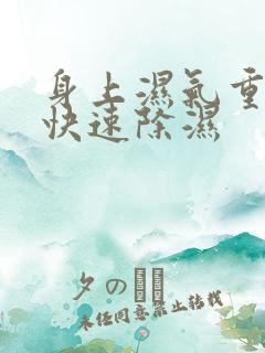 身上湿气重怎么快速除湿