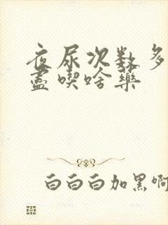 夜尿次数多尿不尽吃啥药