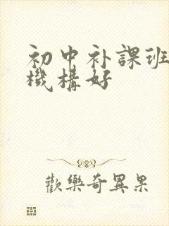 初中补课班哪家机构好