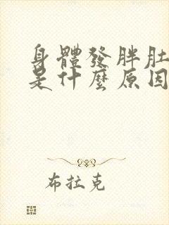 身体发胖肚子大是什么原因