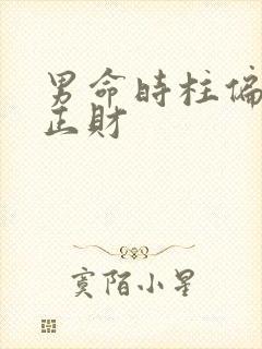 男命时柱偏财坐正财