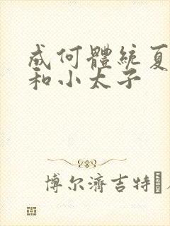 成何体统夏侯澹和小太子