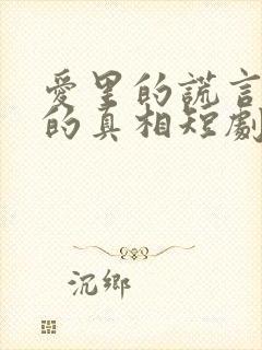 爱里的谎言仇恨的真相短剧免费