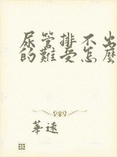 尿管排不出尿憋的难受怎么办