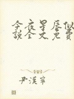 今夜星辰似你小说全文免费阅读全章节