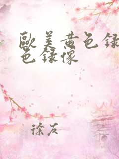 欧美黄色录像美色录像