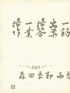 扫一扫出一整本作业答案的app