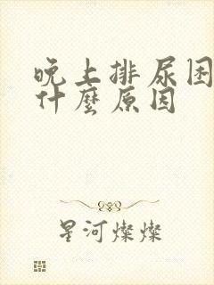 晚上排尿困难是什么原因