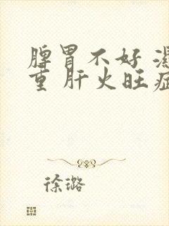 脾胃不好 湿气重 肝火旺症状