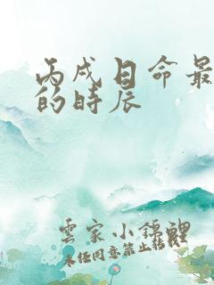 丙戌日命最高贵的时辰