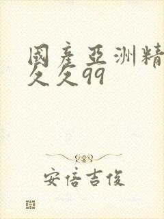 国产亚洲精品久久久99