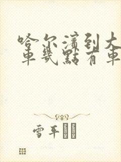 哈尔滨到大安客车几点有车