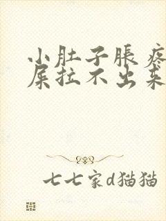 小肚子胀疼想拉屎拉不出来怎么回事