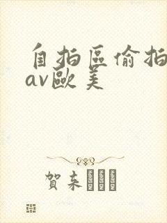 自拍区偷拍亚洲av欧美