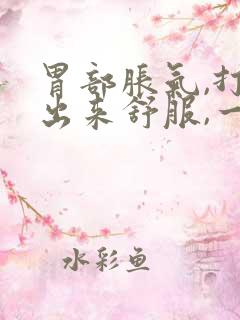 胃部胀气,打嗝出来舒服,一会儿又堵的