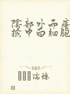 阴部外面瘙痒尿检中白细胞高