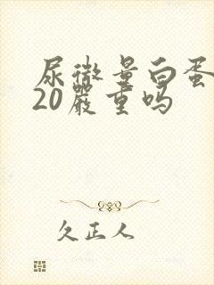 尿微量白蛋白高20严重吗