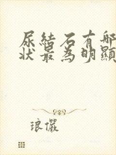 尿结石有哪些症状最为明显男性