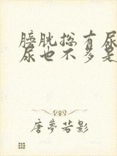 膀胱总有尿意,尿也不多是什么原因