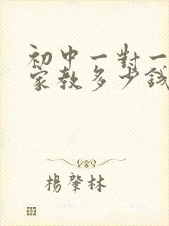 初中一对一辅导家教多少钱