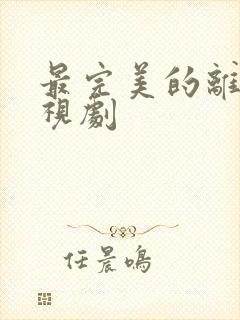 最完美的离婚电视剧