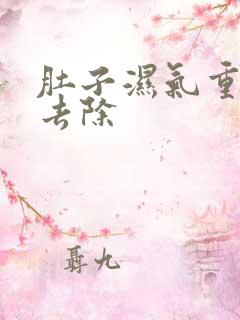 肚子湿气重怎样去除