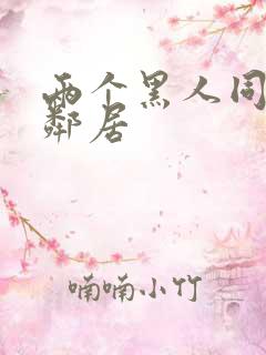 两个黑人同操女邻居