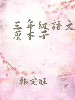 三年级语文用什么本子