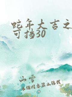 蛇年大吉之婚不可挡30