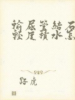 输尿管结石伴有轻度积水怎么治疗最好方法