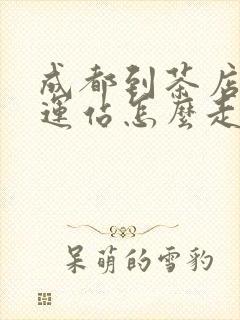 成都到茶店子客运站怎么走