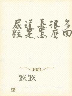 尿道长很多小颗粒是怎么回事