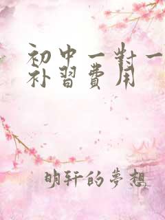 初中一对一数学补习费用