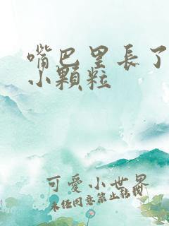 嘴巴里长了很多小颗粒