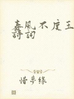 春风不度玉门关诗词