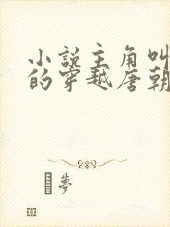 小说主角叫李辰的穿越唐朝小说