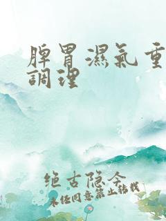 脾胃湿气重怎样调理