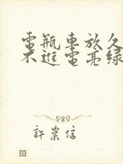 电瓶车放久了充不进电亮绿灯