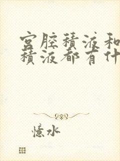 宫腔积液和盆腔积液都有什么症状