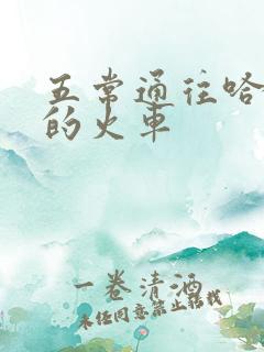 五常通往哈尔滨的火车