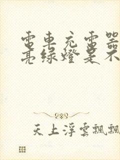 电车充电器一直亮绿灯是不是坏了