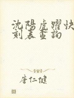 沈阳虎跃快客时刻表查询