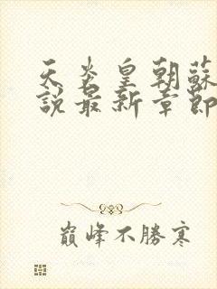 天炎皇朝苏信小说最新章节阅读